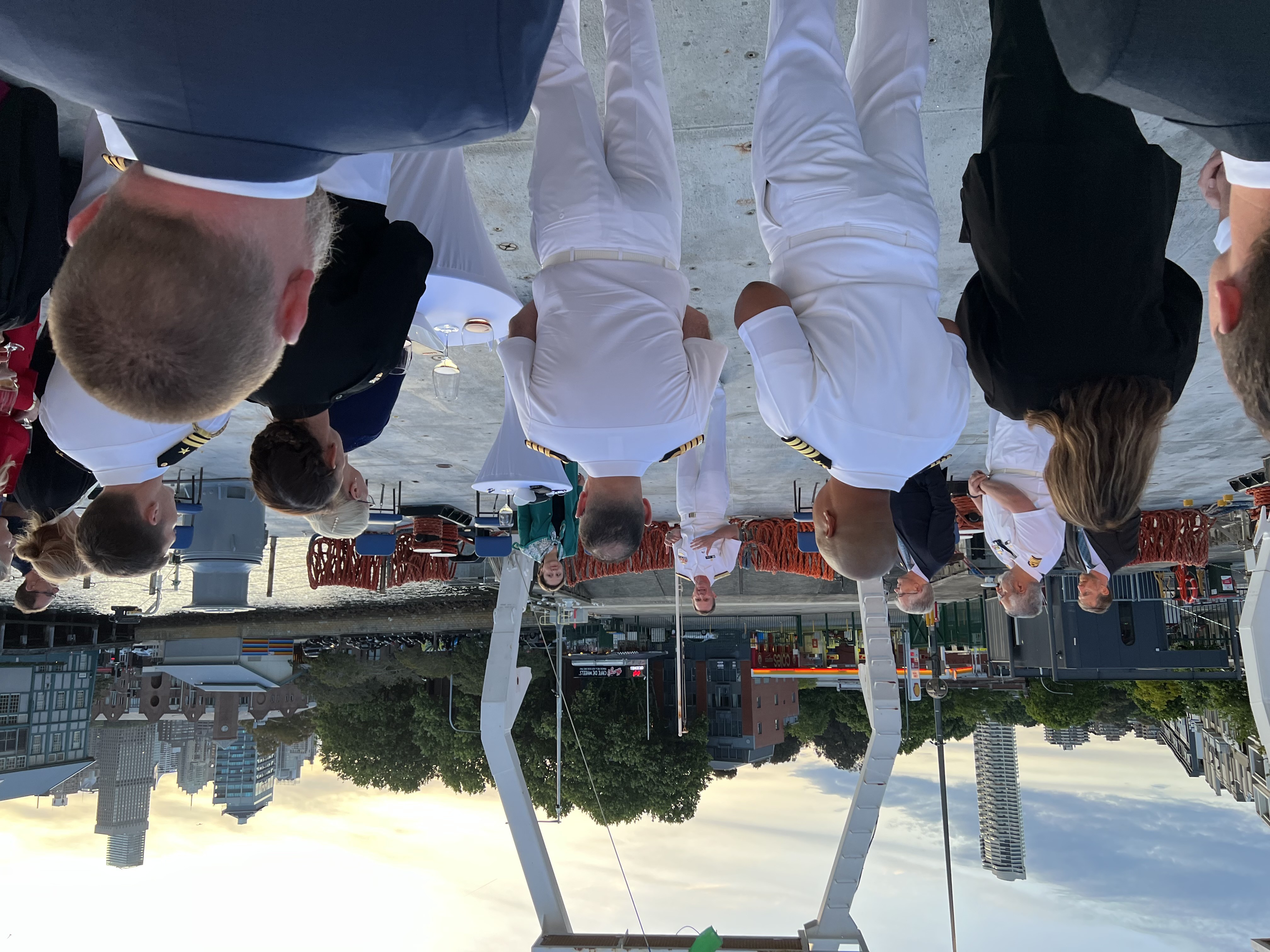 USNS Mary Sears was alongside in Sydney, Australia for a scheduled port visit and later on in the visit held a reception for members of the Australian Defence Organisation.