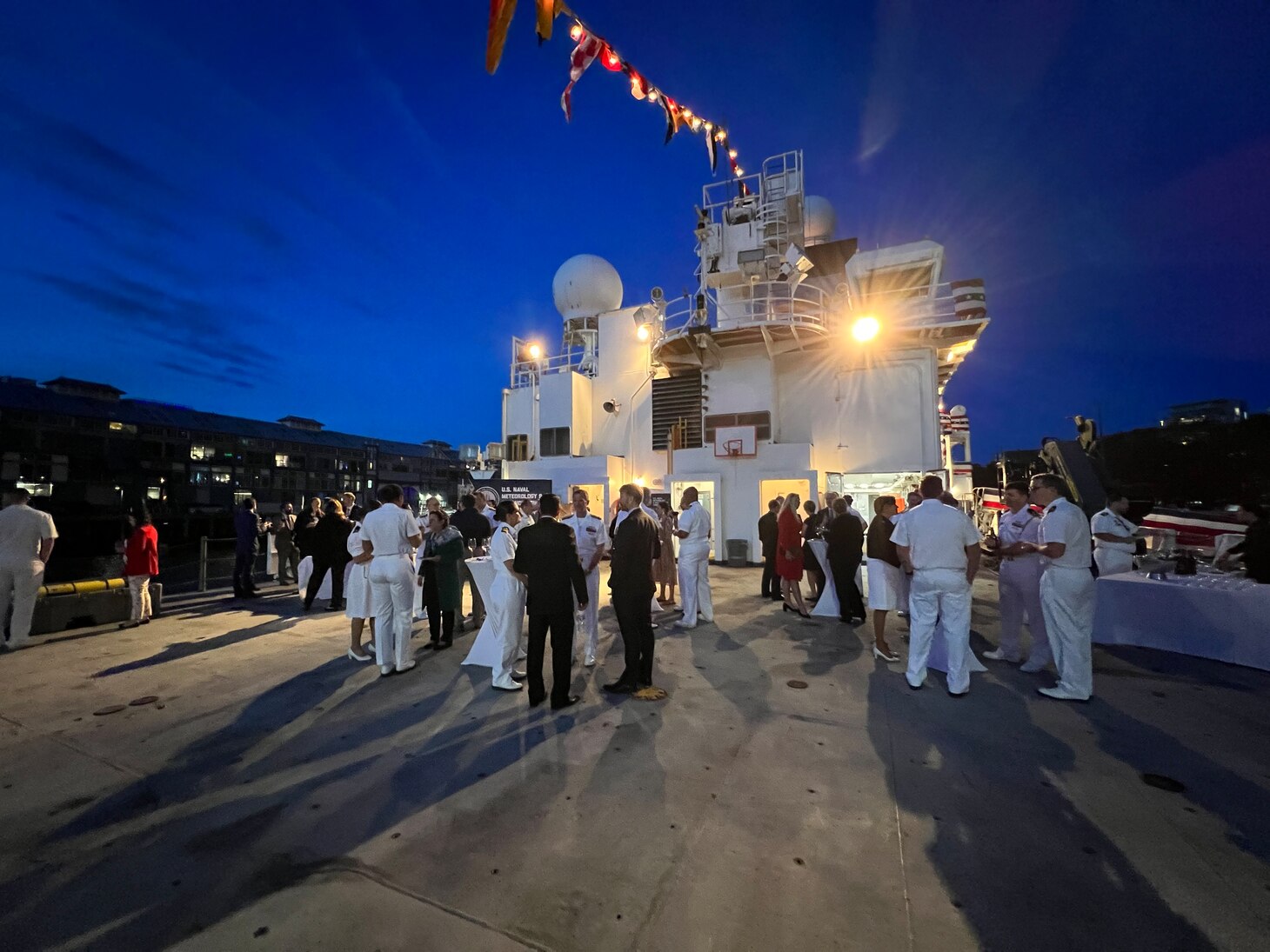 USNS Mary Sears was alongside in Sydney, Australia for a scheduled port visit and later on in the visit held a reception for members Naval Oceanography and the Australian Defence Organisation.