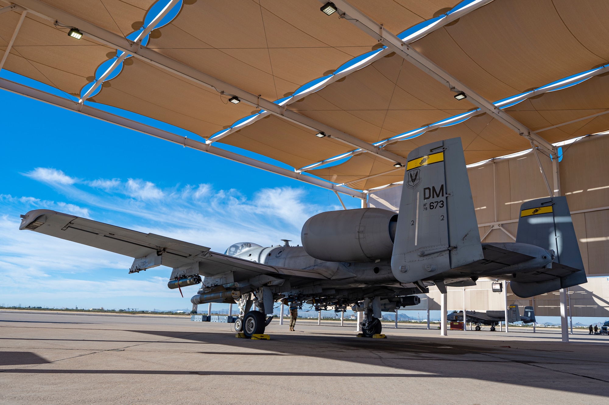 This is a picture of an A-10 preparing to take off.