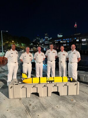 USNS Mary Sears was alongside in Sydney, Australia for a scheduled port visit and later on in the visit held a reception for members of the Australian Defence Organisation.