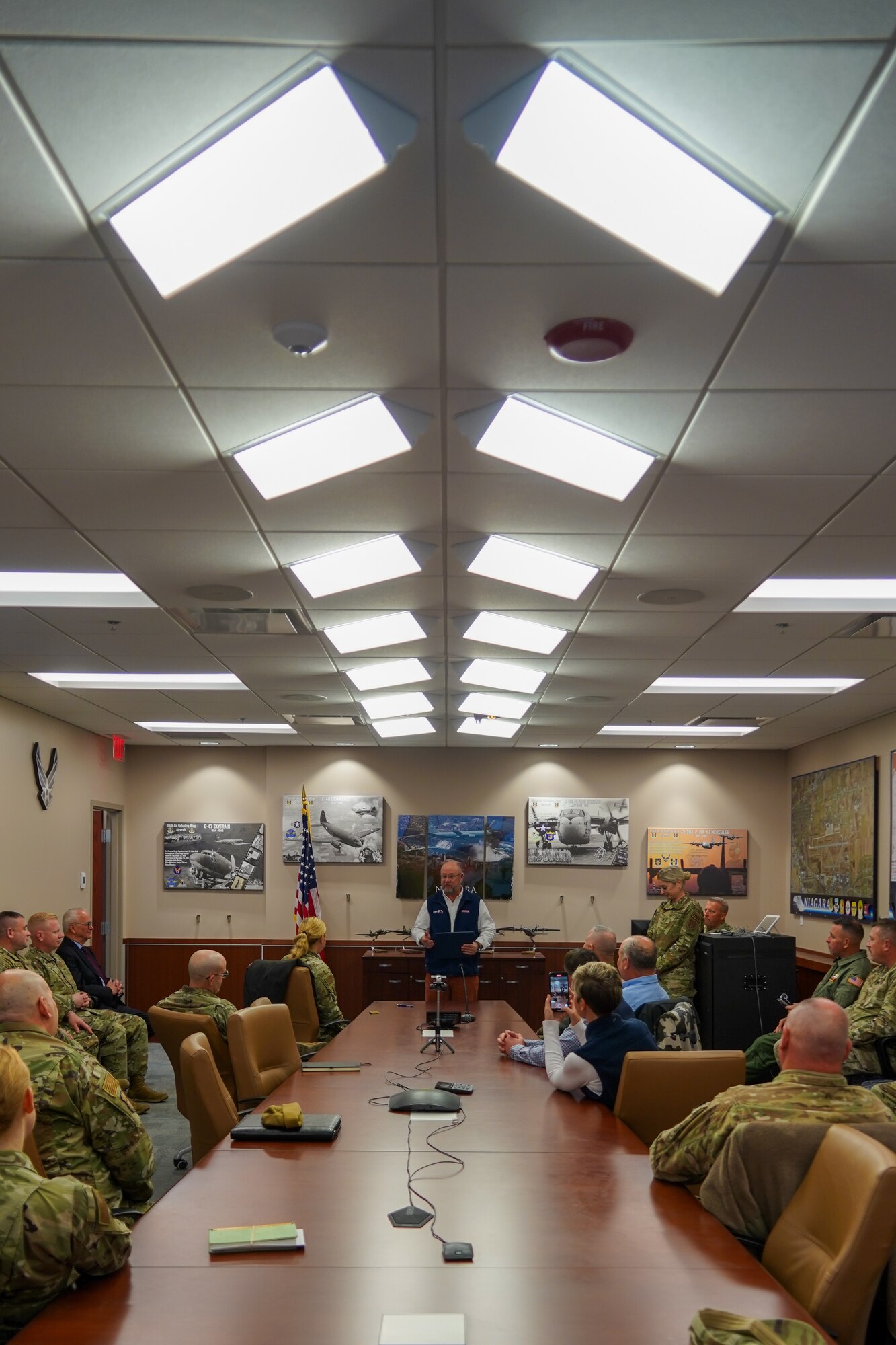 Speaking to commanders