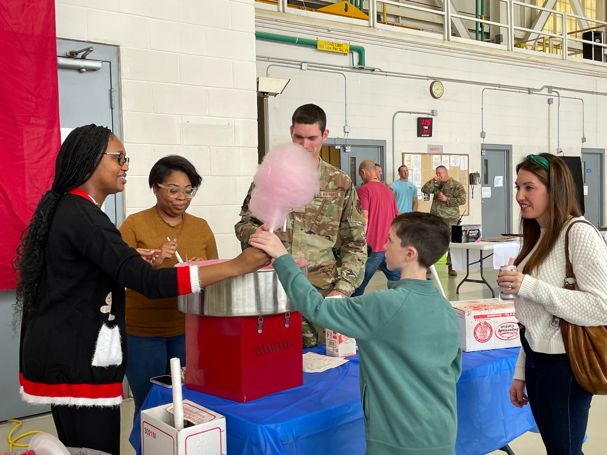 Members and their families join together to attend the Key Field Family Day.