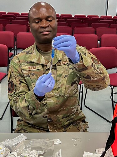 Maj. (Dr.) Ifiok Idem is a flight surgeon assigned to the 507th Medical Squadron, Tinker Air Force Base, Oklahoma.