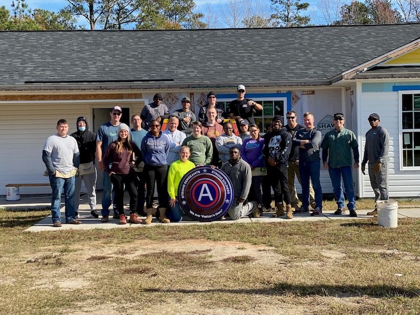 U.S. Army Central Engineers support Sumter Habitat for Humanity with a home building project and demolition work.