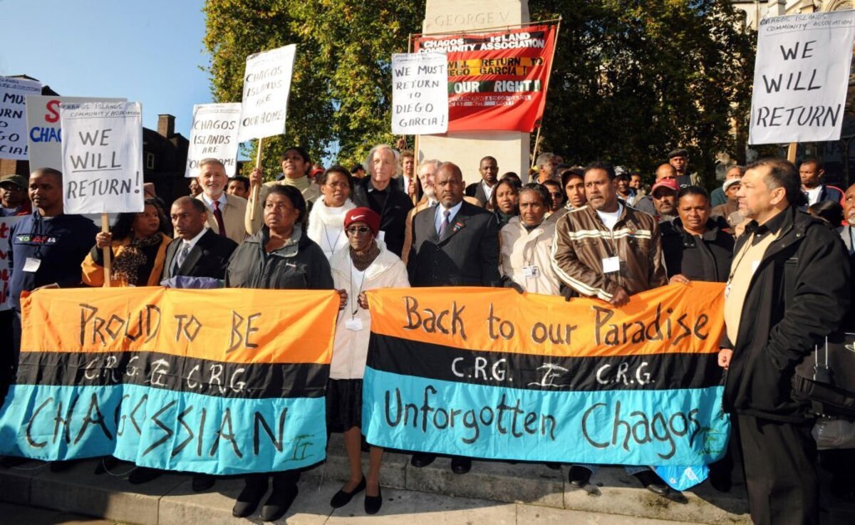 Supporters of the Chagos Islanders