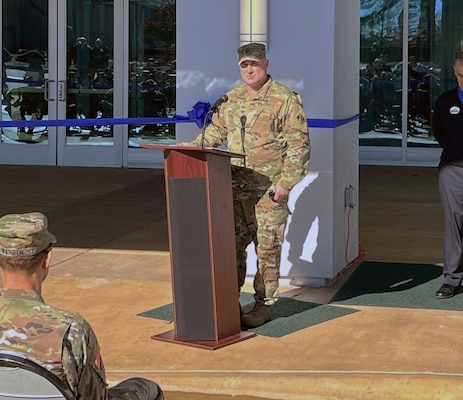 Little Rock District Commander, Col. Damon Knarr, represented USACE at a ribbon cutting ceremony for the new Little Rock Air Force Base Visiting Quarters on Nov. 30 in Little Rock, Arkansas.
