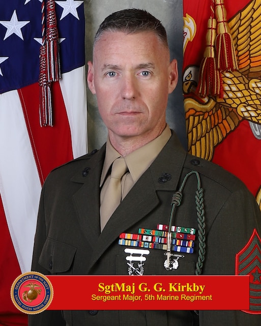 SgtMaj G. G. Kirkby > 1st Marine Division > Biography