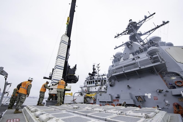 VLS Demonstration Aboard USS Spruance