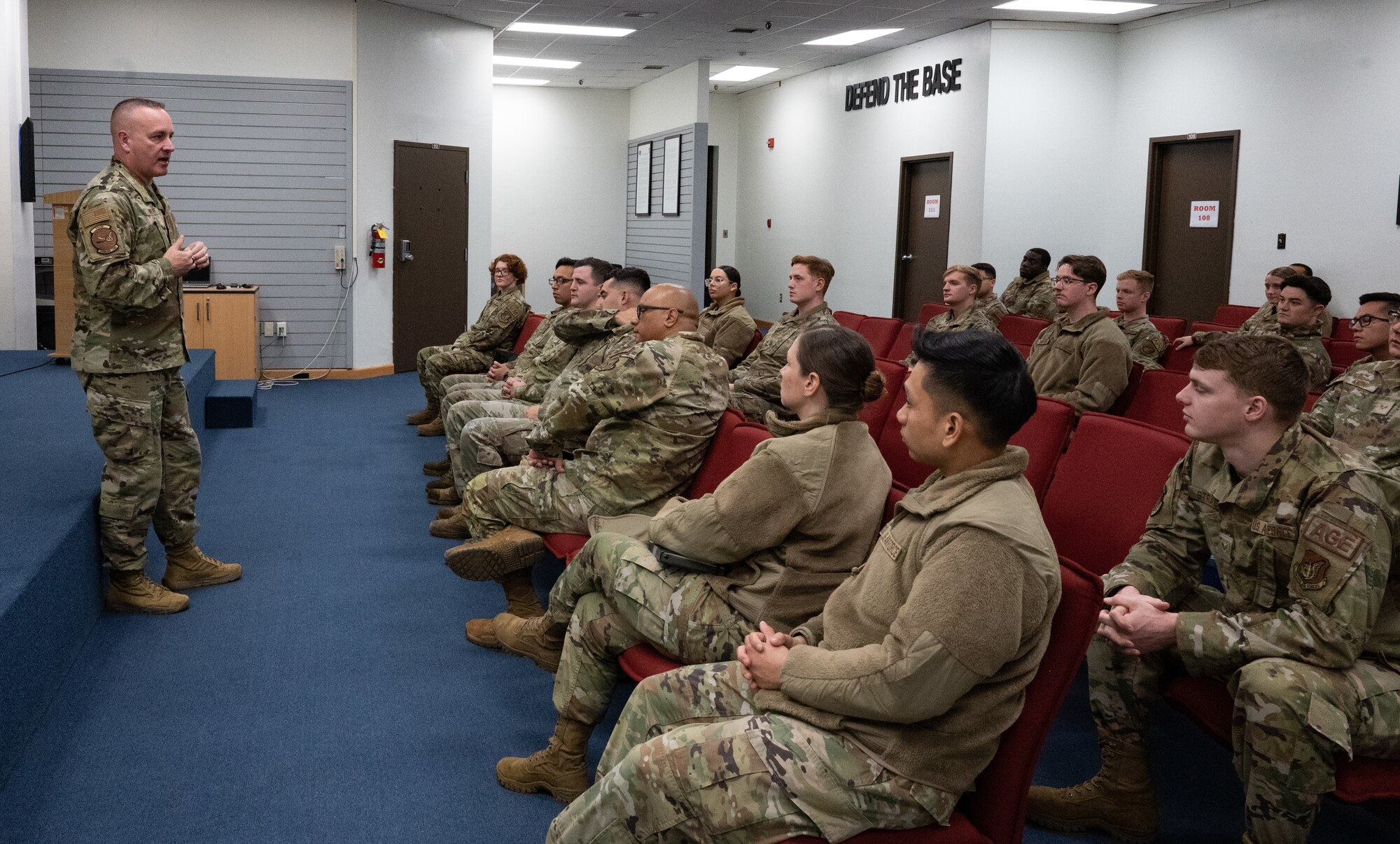 KUNSAN AIR BASE, Republic of Korea – Kunsan welcomed Pacific Air Forces command chief, Chief Master Sgt. David Wolfe, to the installation, Dec. 5, 2022. 

In his position, Wolfe oversees approximately 48,000 personnel in PACAF, and advises the PACAF commander, Gen. Ken Wilsbach, on decisions regarding readiness, training, professional development and effective utilization of manning and resources within the major command.

“The Airmen of the Wolfpack are responsible for one of the more consequential mission sets in our command,” said Wolfe. “We are all committed to the alliance we hold with our South Korean partners and will continue to deter anyone who seeks to disrupt our objective to ensure a free and open Indo-Pacific.” 

During his visit, Wolfe got a first-hand look at Kunsan’s mission and spoke with our “Wolf Chief”, Chief Master Sgt. Carlos Damian, 8th Fighter Wing command chief, to learn about the biggest challenges and plans when it comes to personnel, training, and modernization. 

“It’s an honor having Chief Wolfe and his team come out to understand all of our Airmen’s issues that we face at Kunsan,” said Damian. “We have no better supporters than Chief Wolfe and Gen. Wilsbach.”