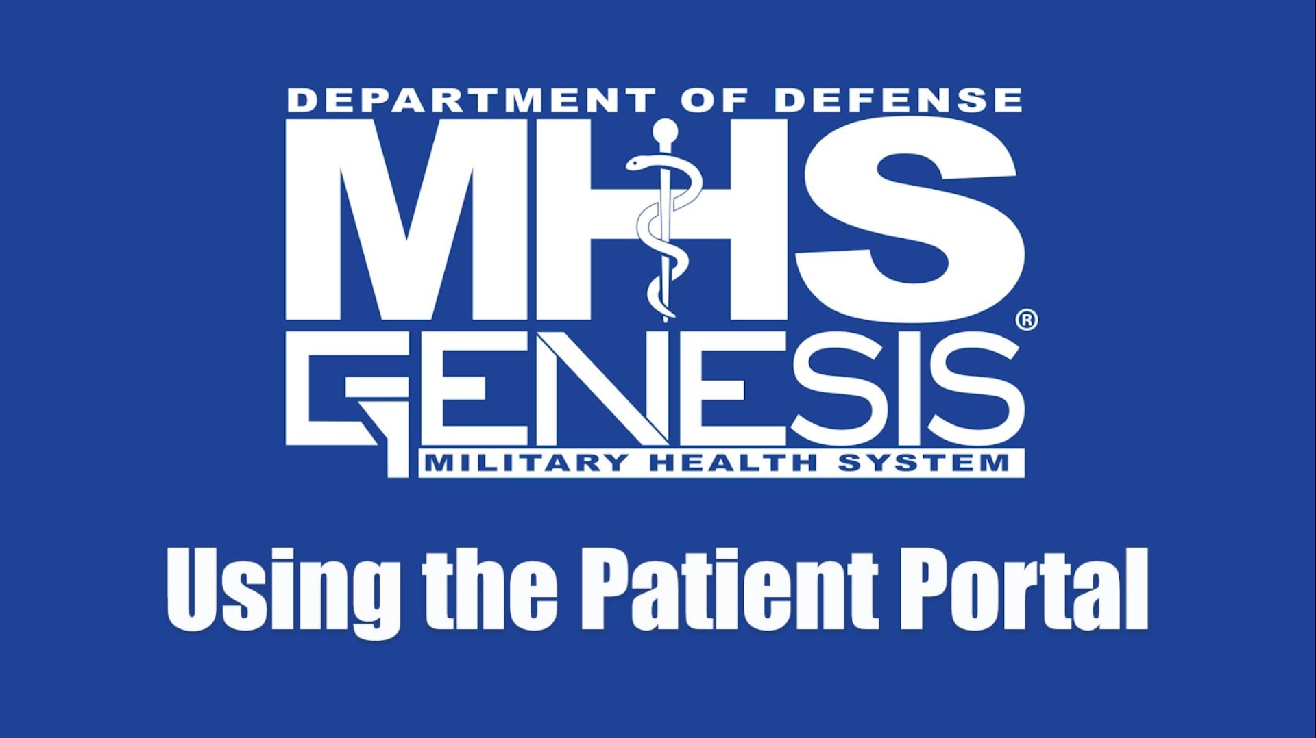 MHS GENESIS Patient Portal