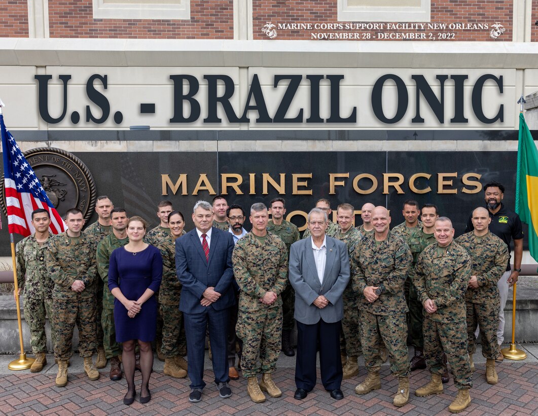 Marine Forces South hosts Brazilian Marine Corps in New Orleans for 2022 Operational Naval Infantry Committee