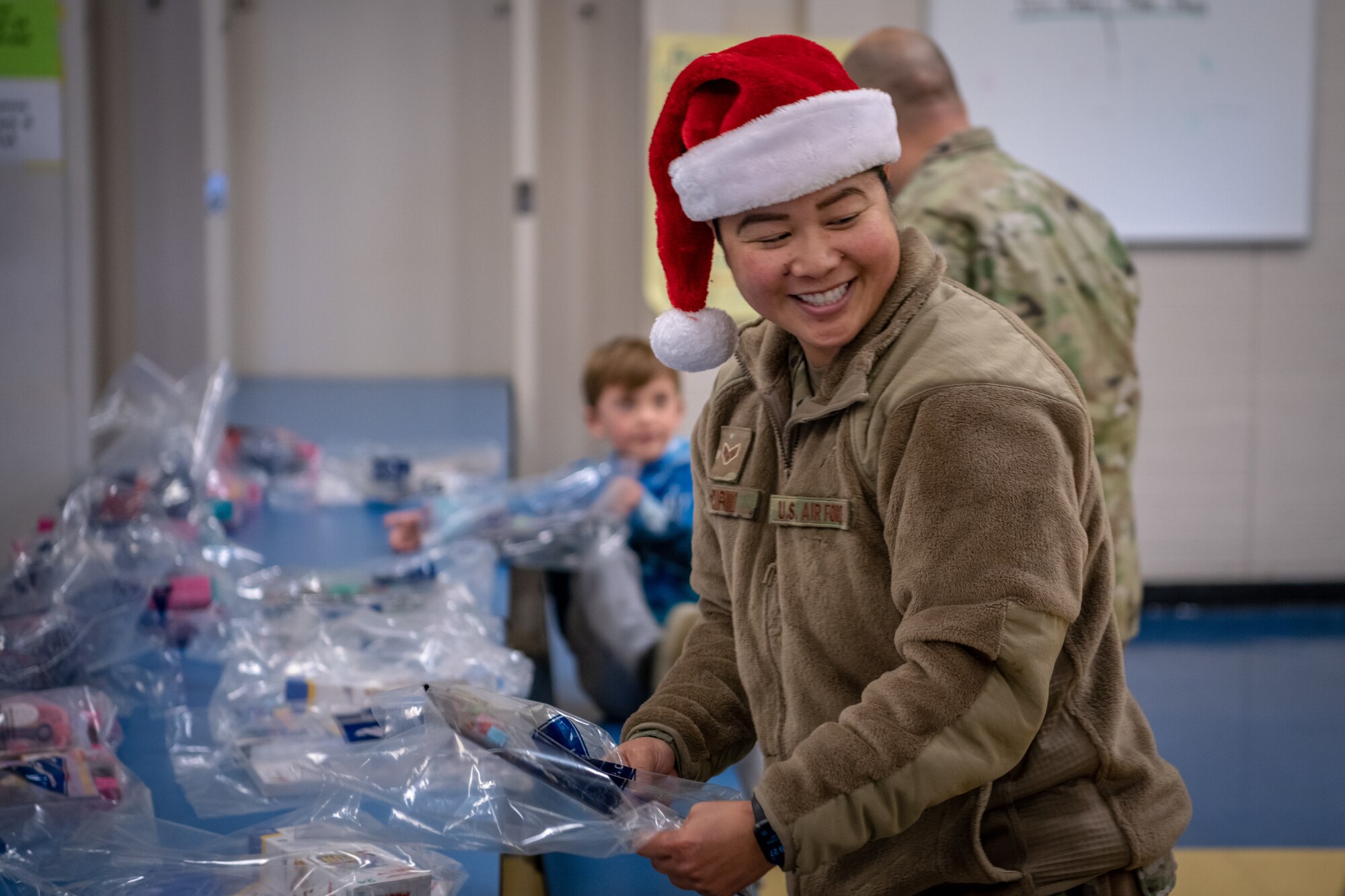 349 AMW Airmen volunteer for Operation Teddy Bear