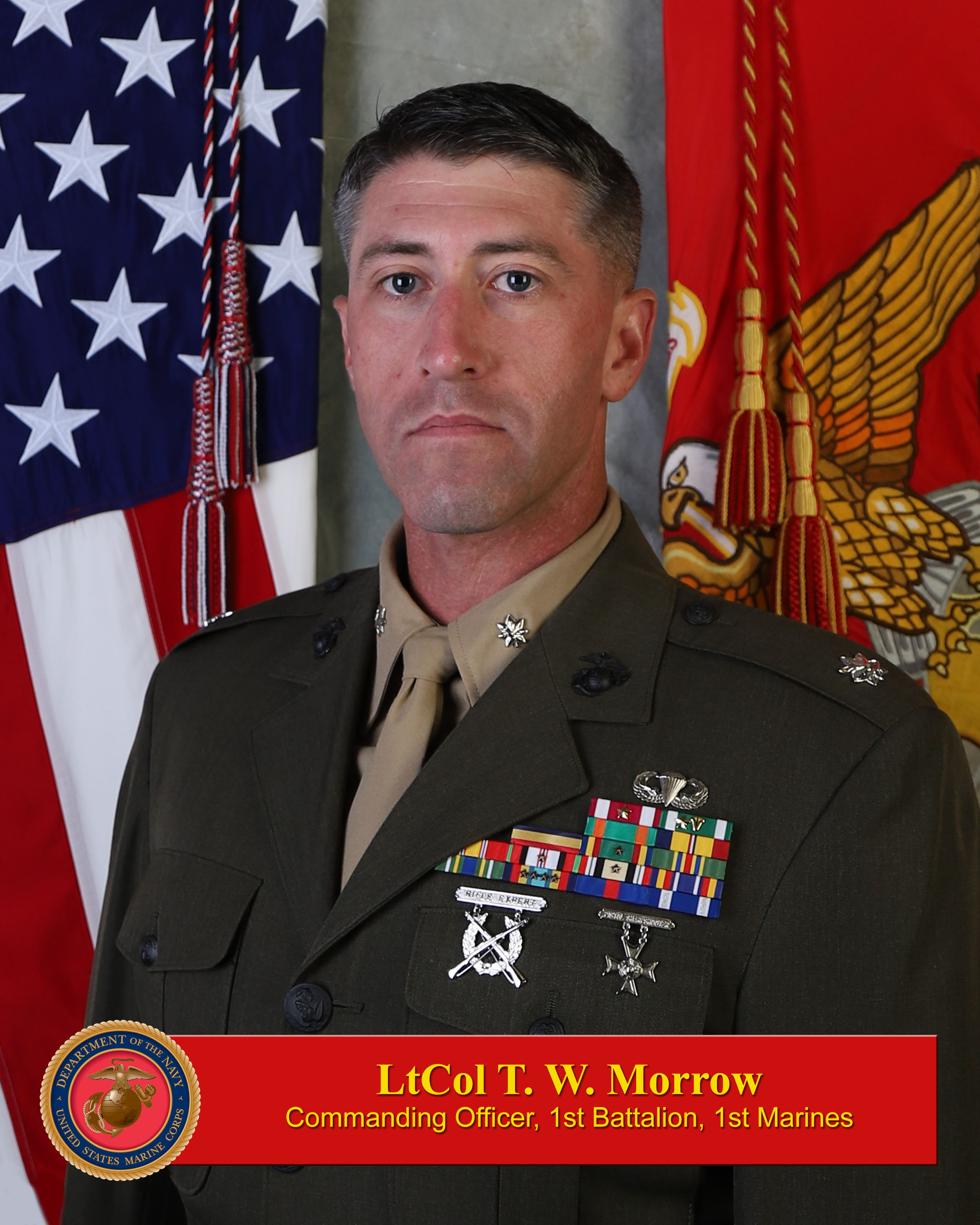 LtCol T. W. Morrow > 1st Marine Division > Biography