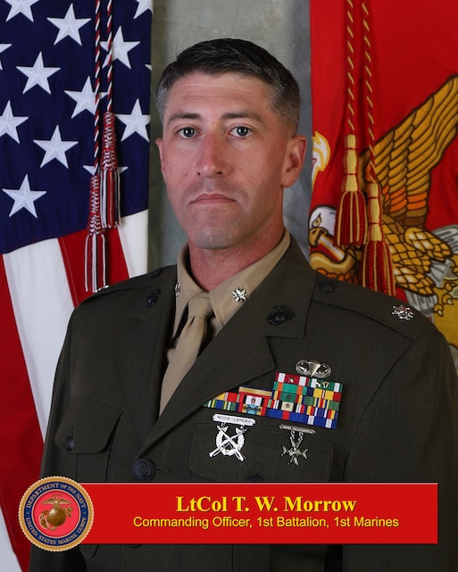 LtCol T. W. Morrow > 1st Marine Division > Biography