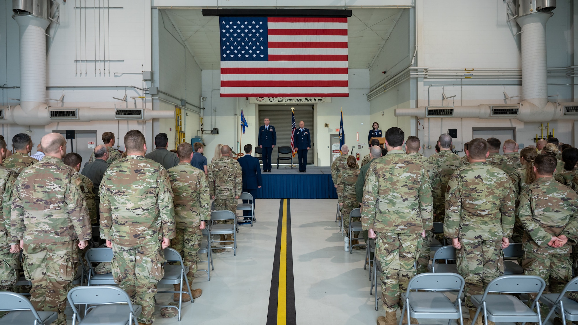 Col. Michael A. Cooper, commander of the 123rd Medical Group, retires from military service during a ceremony at the Kentucky Air National Guard Base in Louisville, Ky., Sept. 11, 2022. Cooper served for 30 years in the Kentucky Army National Guard, Air Force Reserve and Kentucky Air National Guard. (U.S. Air National Guard photo by Dale Greer)