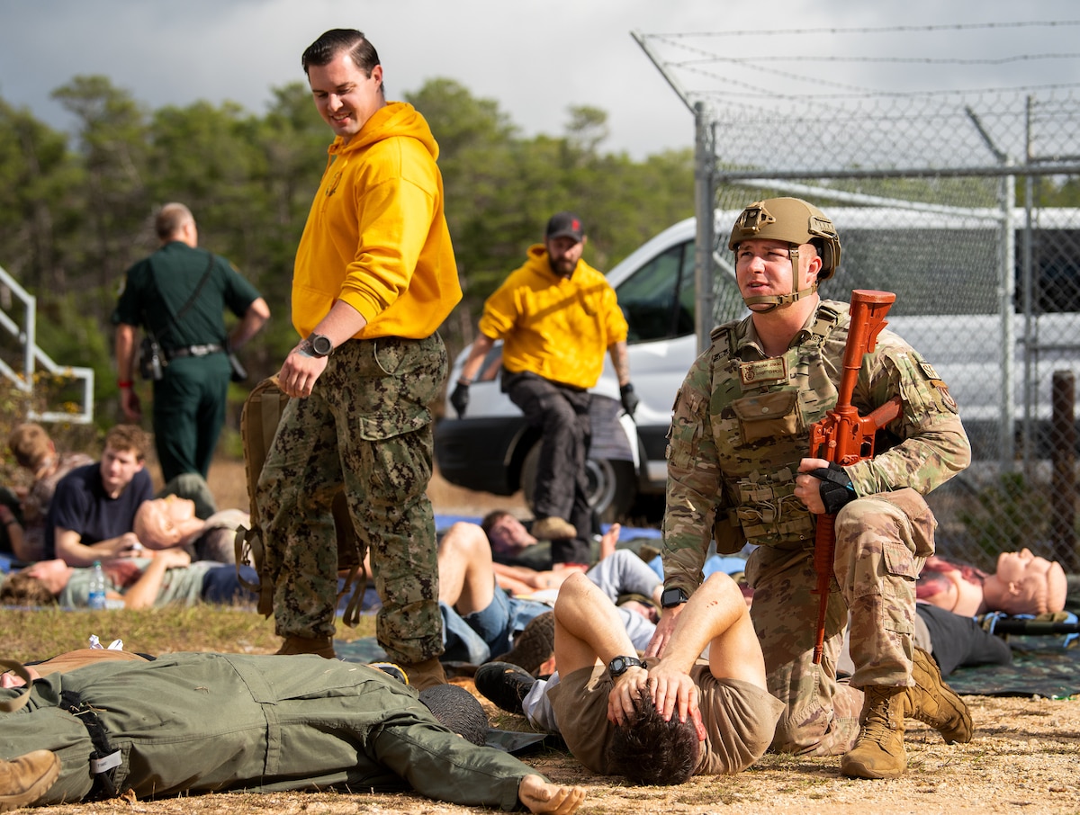Active assailant exercise at EOD school
