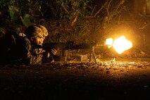 3rd Landing Support Battalion Marines conduct field skills training during exercise Winter Workhorse