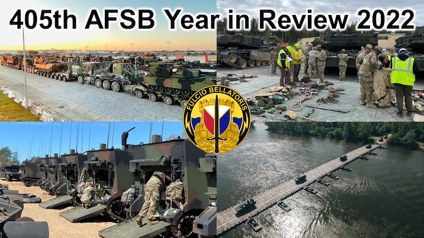 In 2022, the 405th Army Field Support Brigade and its mission to operationalize U.S. Army Materiel Command’s capabilities and deliver anticipatory readiness to U.S. European Command and U.S. Africa Command at the tactical point of need during real-world operations was put to the test and successfully executed at a level never achieved before.