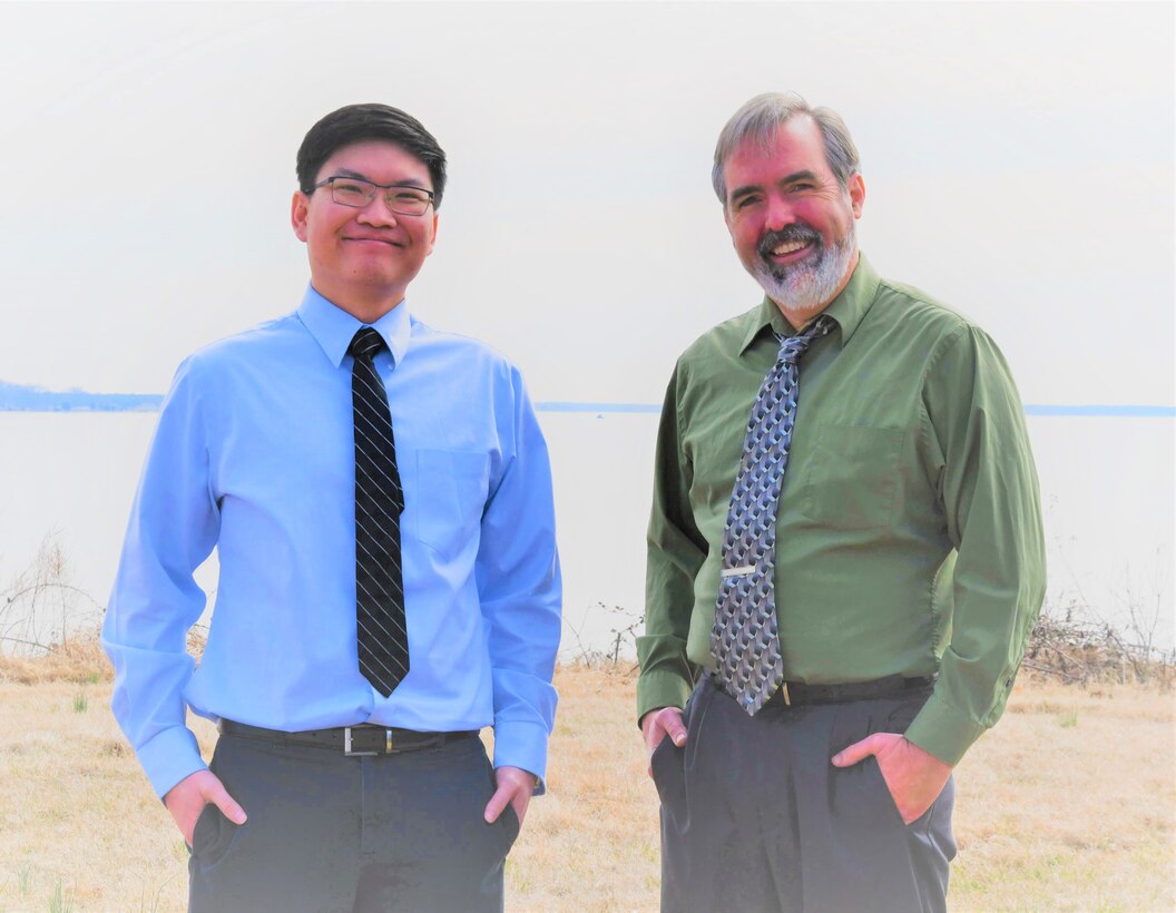 IMAGE: Guided Missile Frigate (FFG) Systems Engineers Christopher Cho and Andrew Wagner are leading the effort at Naval Surface Warfare Center Dahlgren Division in providing the architectural framework and combat systems engineering methodologies for the newly-commissioned Navy FFG 62 Constellation Class frigates.