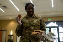 U.S. Air Force Senior Airman Kenia Sinclair, 628th Air Base Wing chapel assistant, poses for a photo.