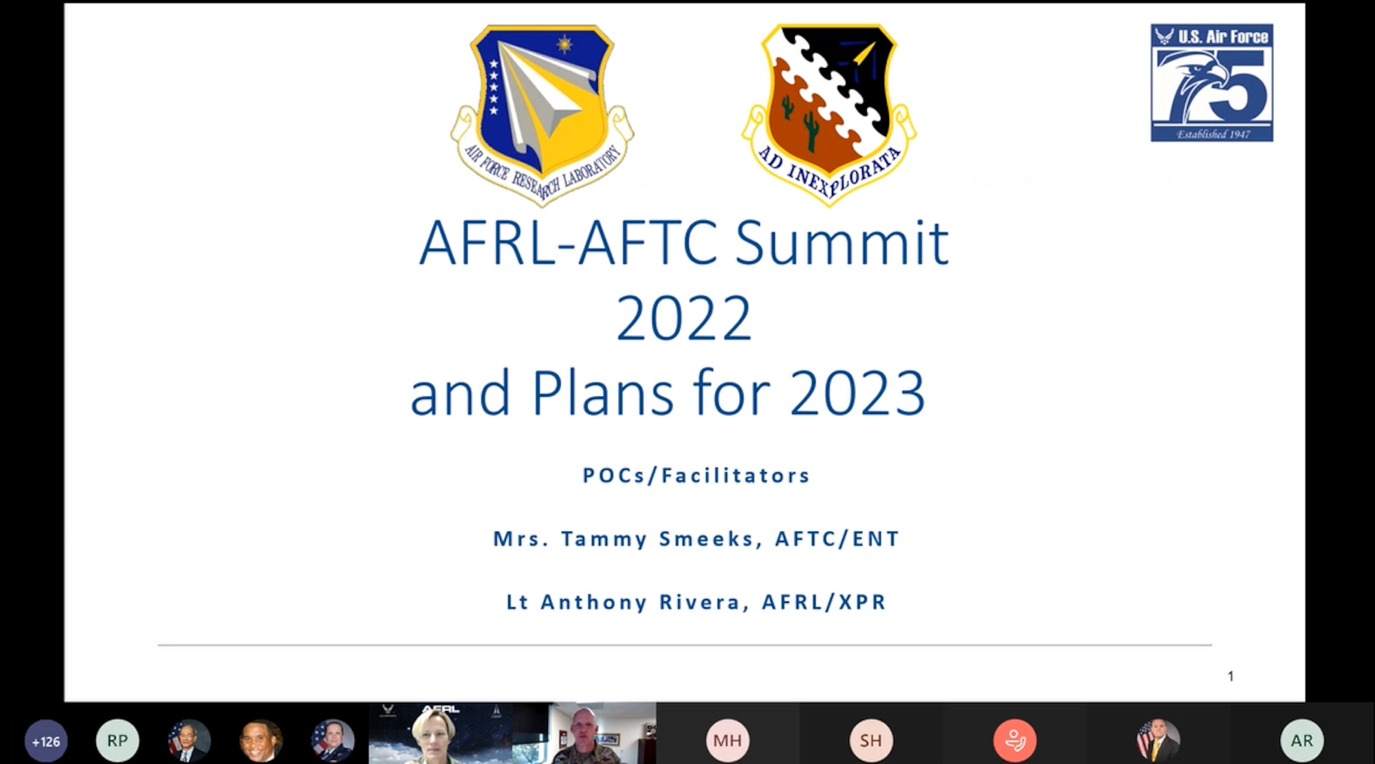 AFRL, AFTC collaborate on future technology via weeklong autonomy summit > Edwards Air Force Base > AFMC News