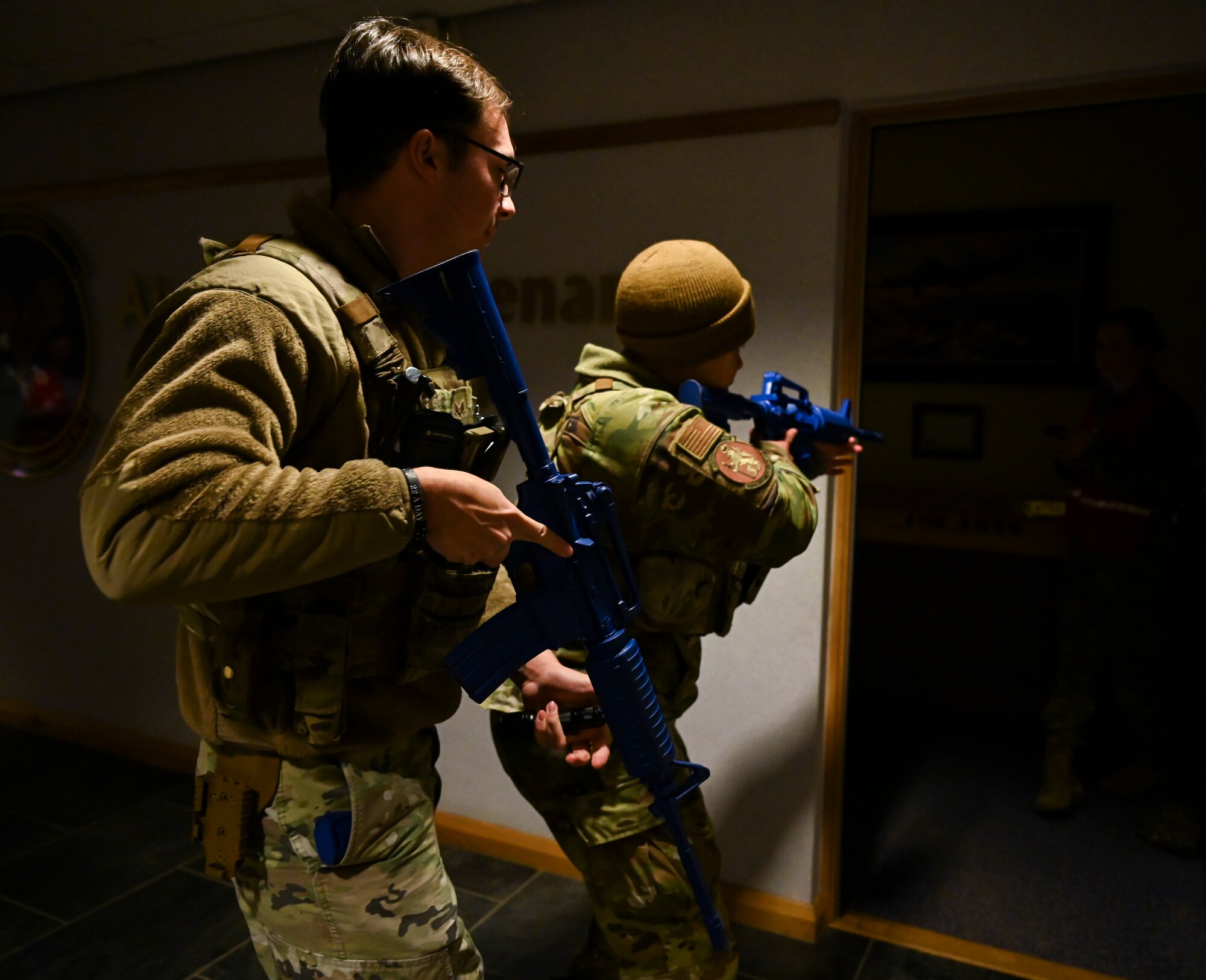 The exercise was designed to evaluate the training, readiness and capability of RAF Mildenhall Airmen in order to effectively respond to active shooter threats.