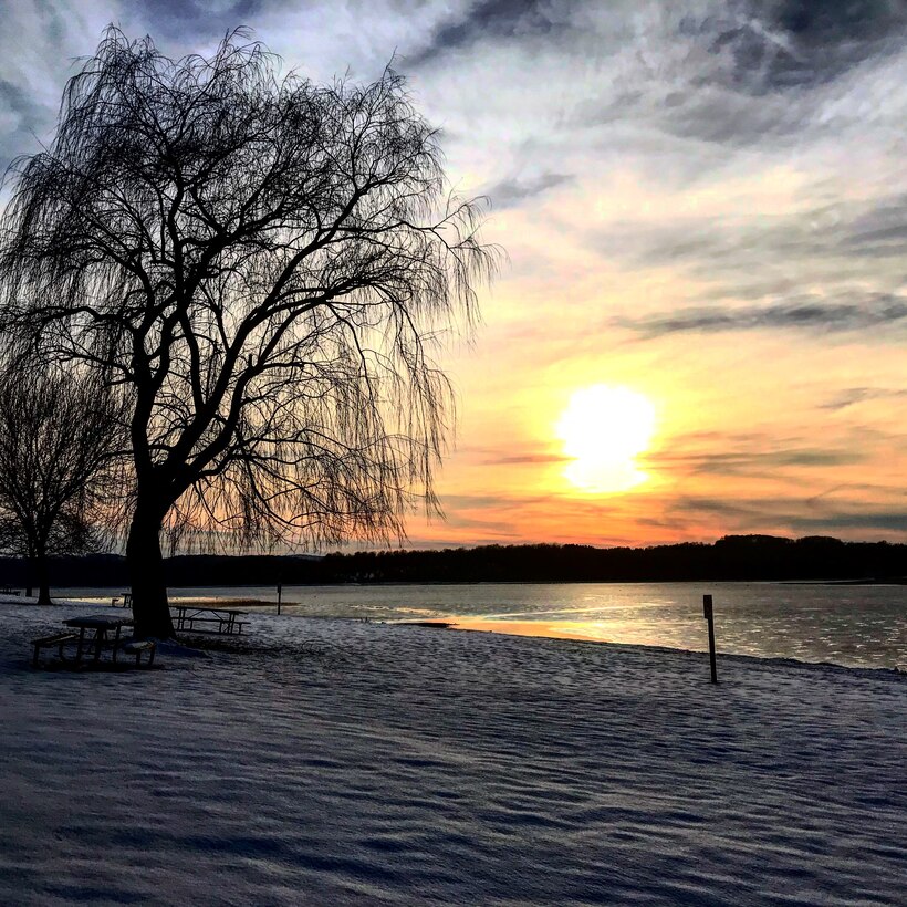 The Dry Brooks Boat Launch at Blue Marsh Lake provides an ideal west facing views of the lake’s landscape to capture sunsets. No two sunsets are alike. Some are brilliantly vibrant while others exhibit soft and calming pastels. Ever-changing weather conditions, time of year, and time of day are all contributing factors to a sunset’s appearance.