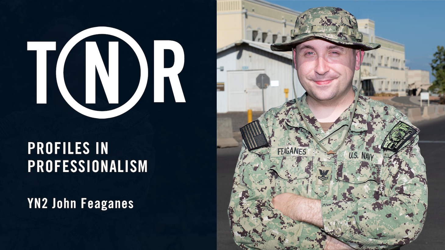 U.S. Navy Yeoman 2nd Class John Feaganes, a Navy Reserve Sailor from Monroe, Mich., who drills out of Navy Operational Support Center Battle Creek, is the executive assistant at Camp Lemonnier, Djibouti (CLDJ). Camp Lemonnier, Djibouti serves as an expeditionary base for U.S. military forces providing support to ships, aircraft and personnel that ensure security throughout Europe, Africa and Southwest Asia. The base enables maritime and combat operations in the Horn of Africa while fostering positive U.S.-Africa relations. (U.S. Navy graphic by Mass Communication Specialist 2nd Class Raymond Maddocks)