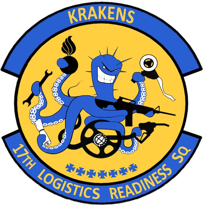 This graphic design was created for the 17th Logistics Readiness Squadron’s new mascot at Goodfellow Air Force Base, Texas. The 17th LRS’s mission statement is to provide agile logistics support to Goodfellow AFB. (courtesy photo)