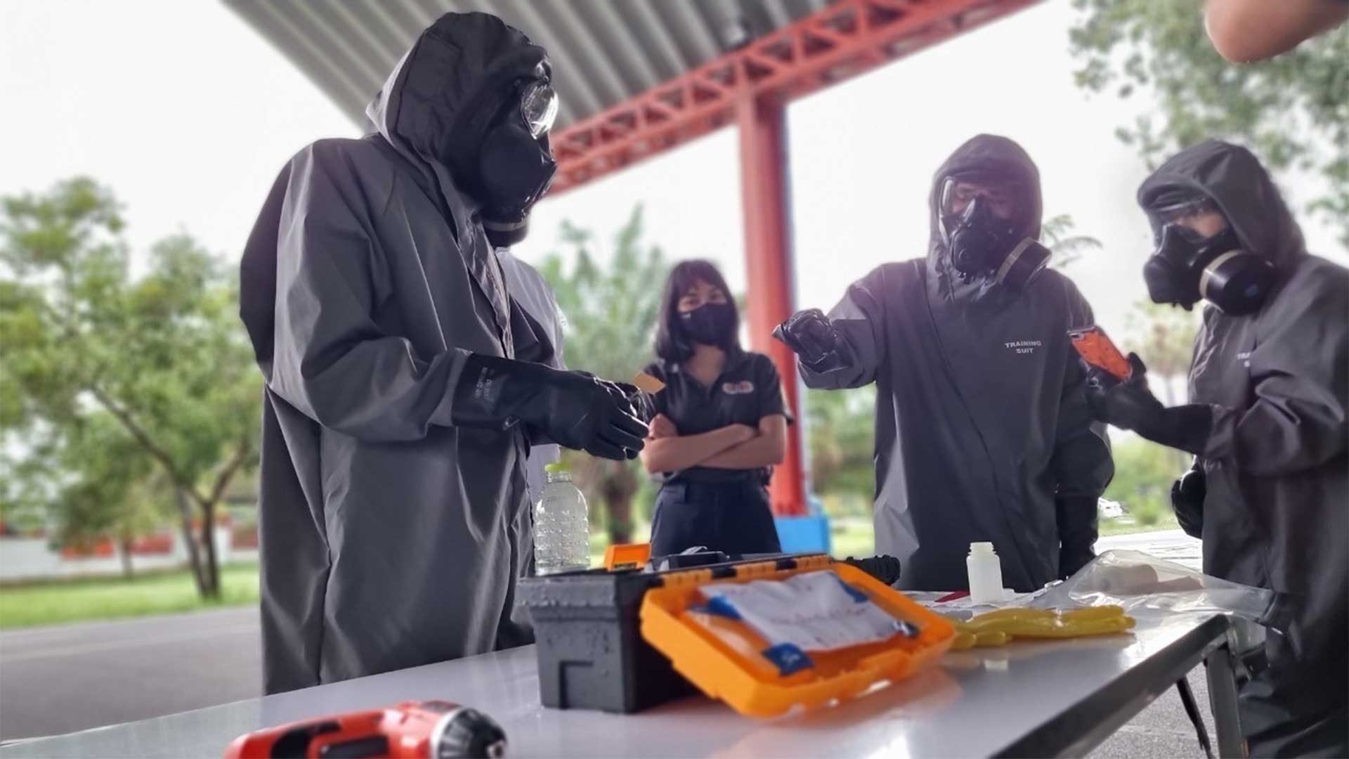 This Fall, a Defense Threat Reduction Agency (DTRA) building partnership capacity team completed an intensive three-week slate of training for Thailand.  They successfully transferred and provided training on new Chemical, Biological, Radiological and Nuclear (CBRN) detection and response equipment, followed by an in-depth Counter-WMD (CWMD) Operations course.