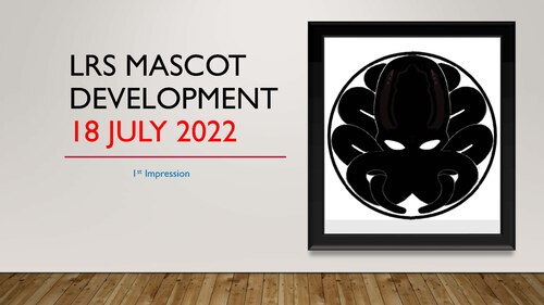 The 17th Logistics Readiness Squadron displayed the first suggested logo at a Mascot Development Committee meeting at Goodfellow Air Force Base, Texas, July 6, 2022. Members of the 17th LRS were invited to brainstorm ideas to give the squadron an identity. (courtesy photo)