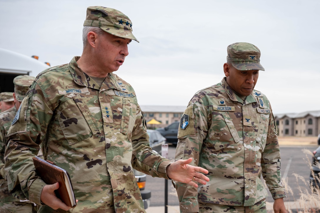 Lt. Gen. Whiting visits Buckley Space Force Base