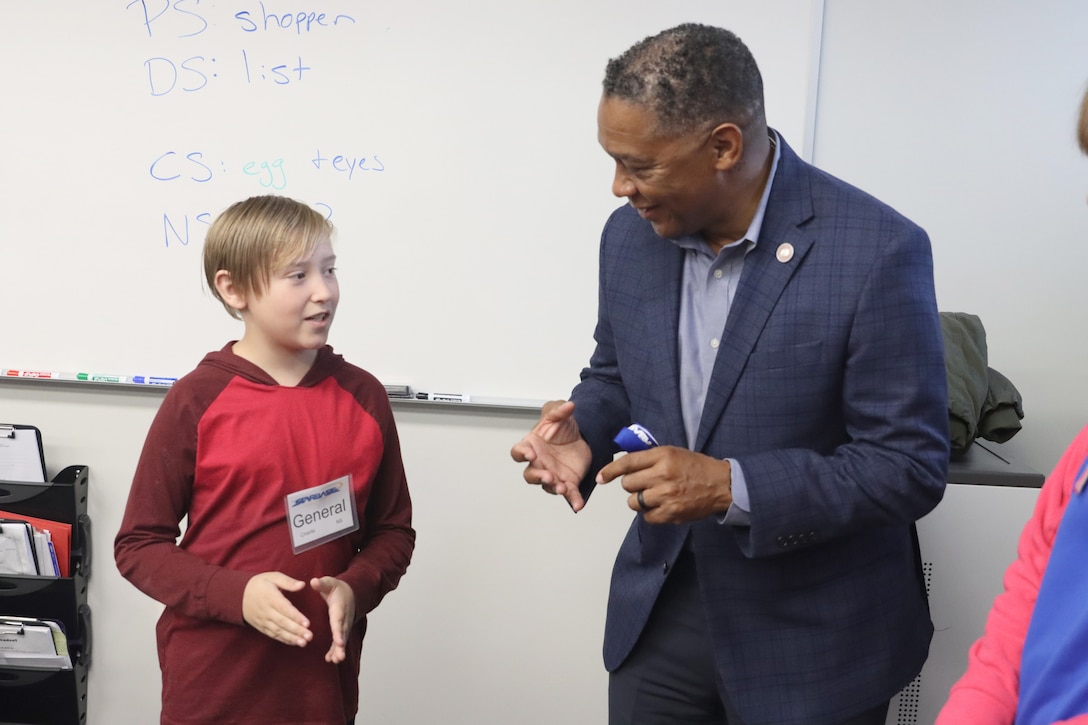 Secretary Crenshaw visits Winchester STARBASE Academy