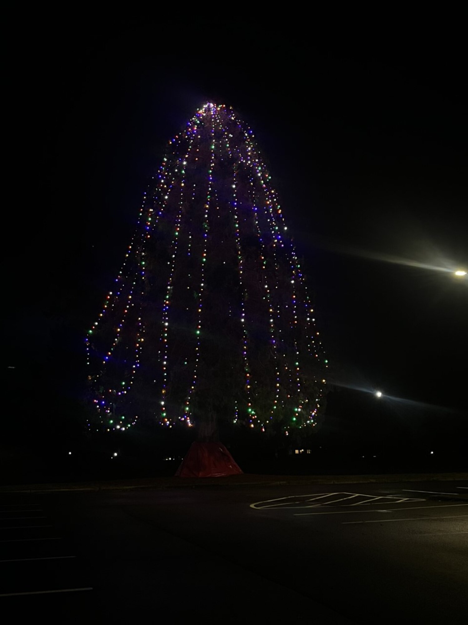 The Team McChord holiday tree signifies the holiday season at Joint Base Lewis-McChord, Washington.