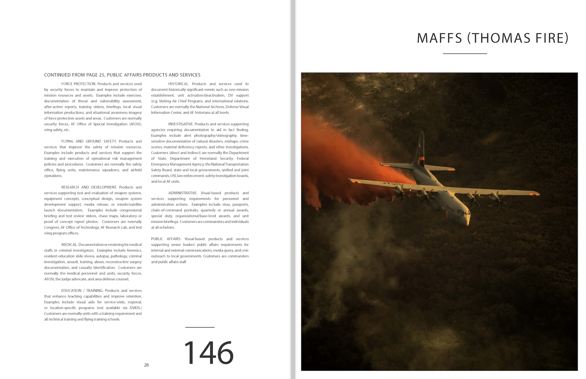 A magazine layout for the 146th Public Affairs Customer Service Guide