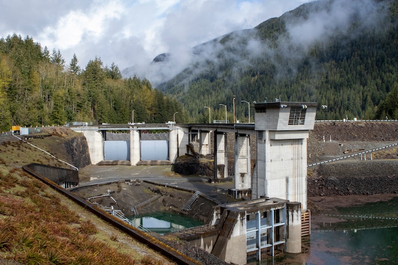 Howard A. Hanson Dam, King County, Washington. (U.S. Army photo by Stacy Smenos)