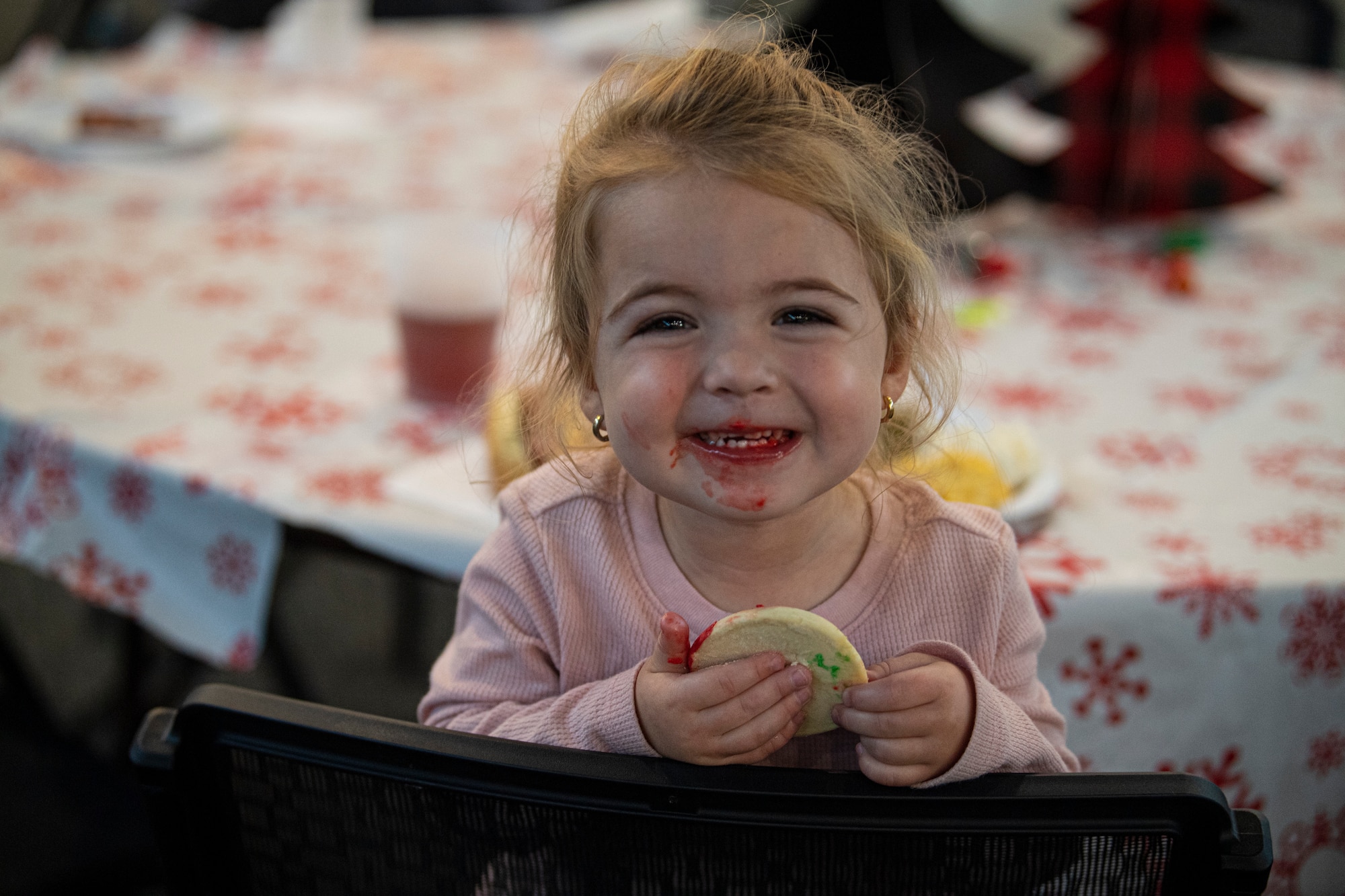 Kid eats cookie