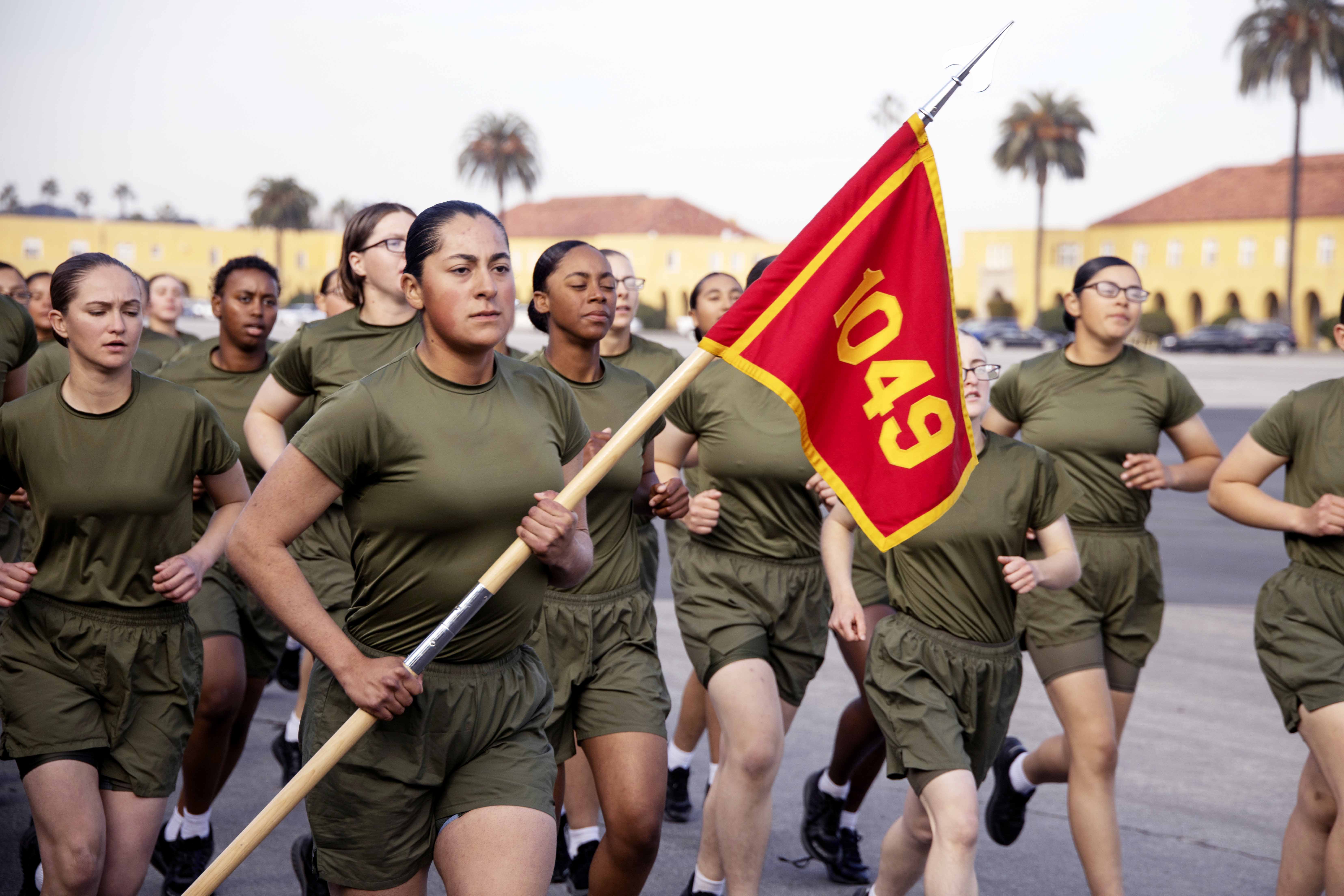 New U S Marines With Charlie Company 1st Recruit Training Battalion 