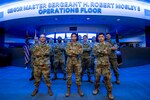 Military members pose for a group photo