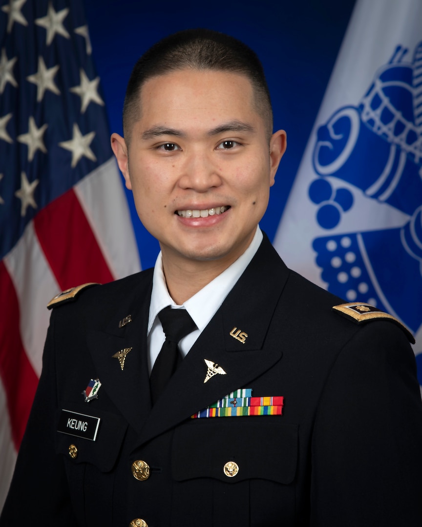 Photo of Army Maj. (Dr.) Jonathan J. Keung, deputy director for clinical support at Walter Reed National Military Medical Center (WRNMMC) and assistant professor of radiology at the Uniformed Services University (USU)