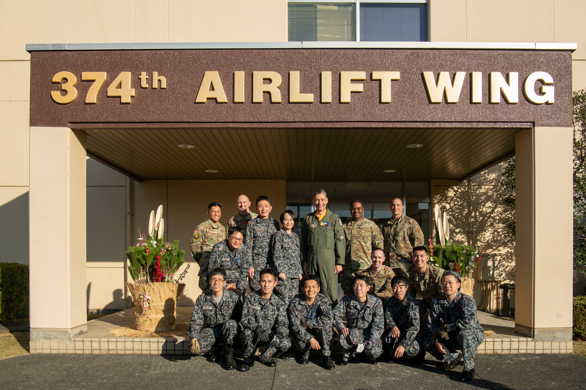 US and JASDF members pose for a group photo