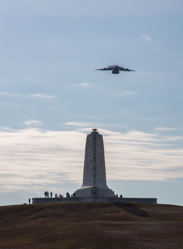 C-17 Flyover at ceremony honoring Gen. Benjamin O. Davis Jr.
