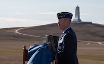 Gen. Mark Kelly, commander of Air Combat Command, keynote speech at 119th Wright Bothers Anniversary of Powered Flight ceremony