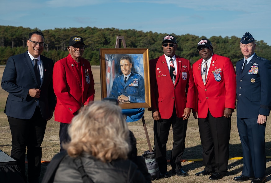 Weremony honored the legacy of Orville and Wilbur Wright, the U.S. Air Force’s 75th anniversary and Gen. Benjamin O. Davis Jr.’s induction to the First Flight Shrine.
