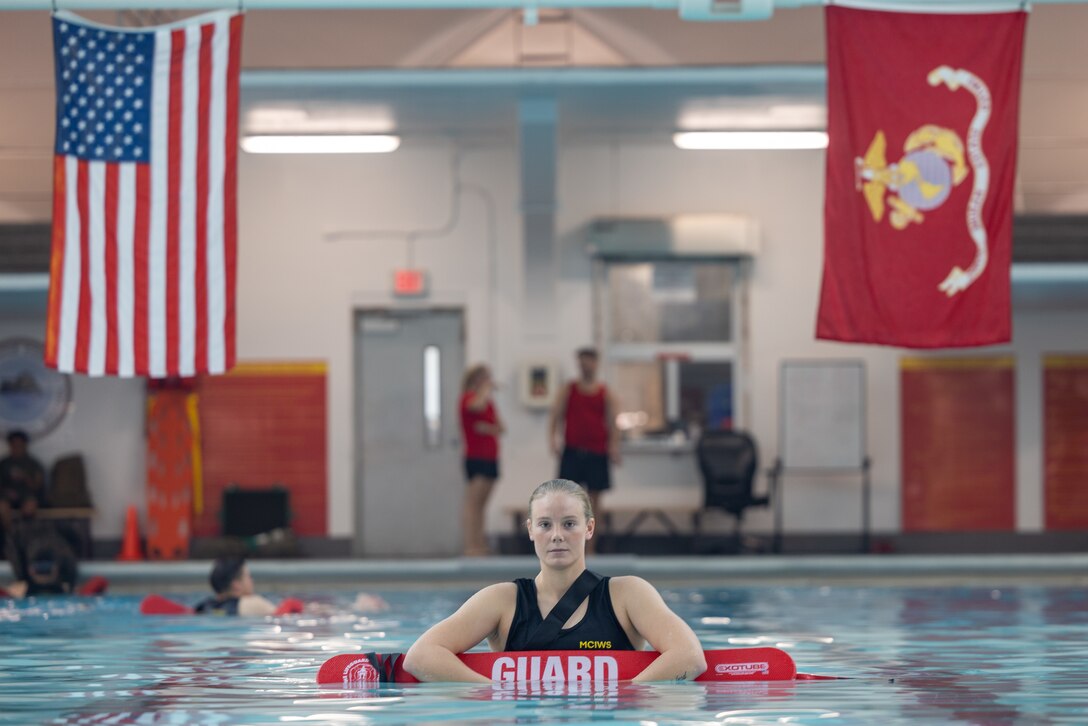 U.S. Marine Corps Lance Cpl. Lydia Deprey, a Waldo, Ohio native, a mortarman with 3rd Battalion, 2d Marine Regiment, 2d Marine Division, poses for a photo after graduating a Marine Corps Instructor of Water Survival Course on Camp Lejeune, North Carolina, Dec. 15, 2022. MCIWS are responsible for ensuring compliance with Marine Corps orders, directives, and training standards that govern Marine Corps Water Survival Training. (U.S. Marine Corps photo by Cpl. Timothy Fowler)