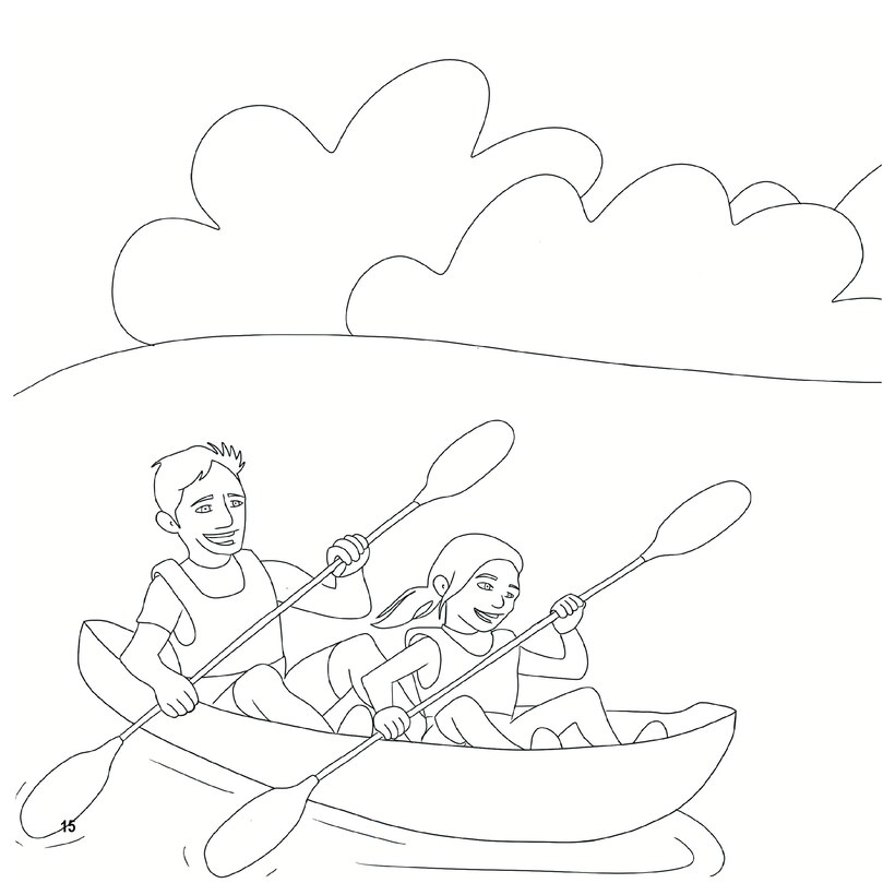 An illustrated page of Larry the Lock for children's book.