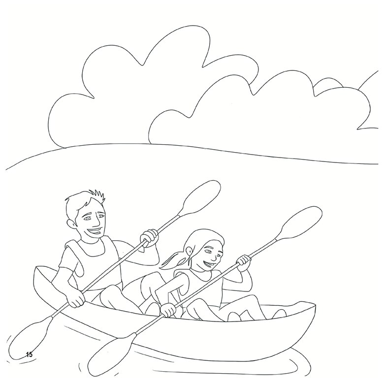 An illustrated page of Larry the Lock for children's book.