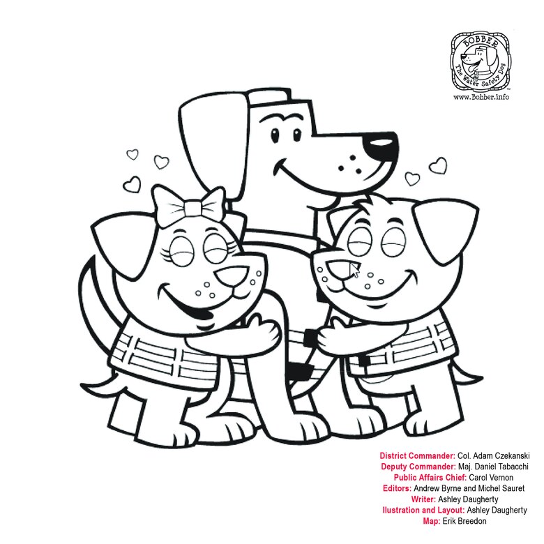 An illustrated page of Larry the Lock for children's book.