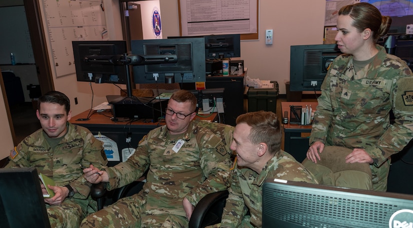 Guard members from around the state participated in a winter storm tabletop exercise on Dec. 20.