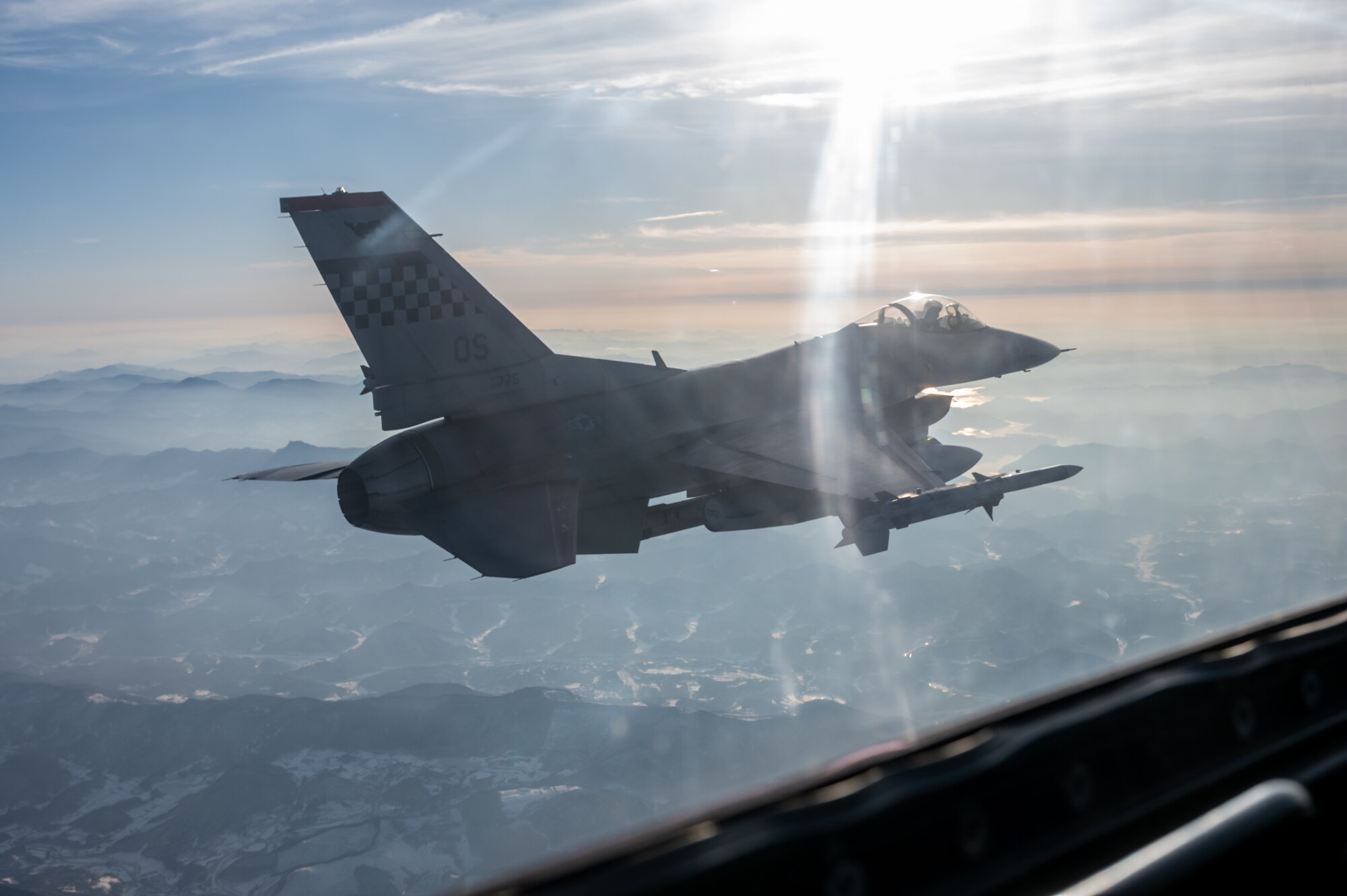 A U.S. Air Force F-16 Fighting Falcon assigned to the 36th Fighter Squadron participates in close air support training over Gyeonggi-do, Republic of Korea, Dec. 20, 2022.
